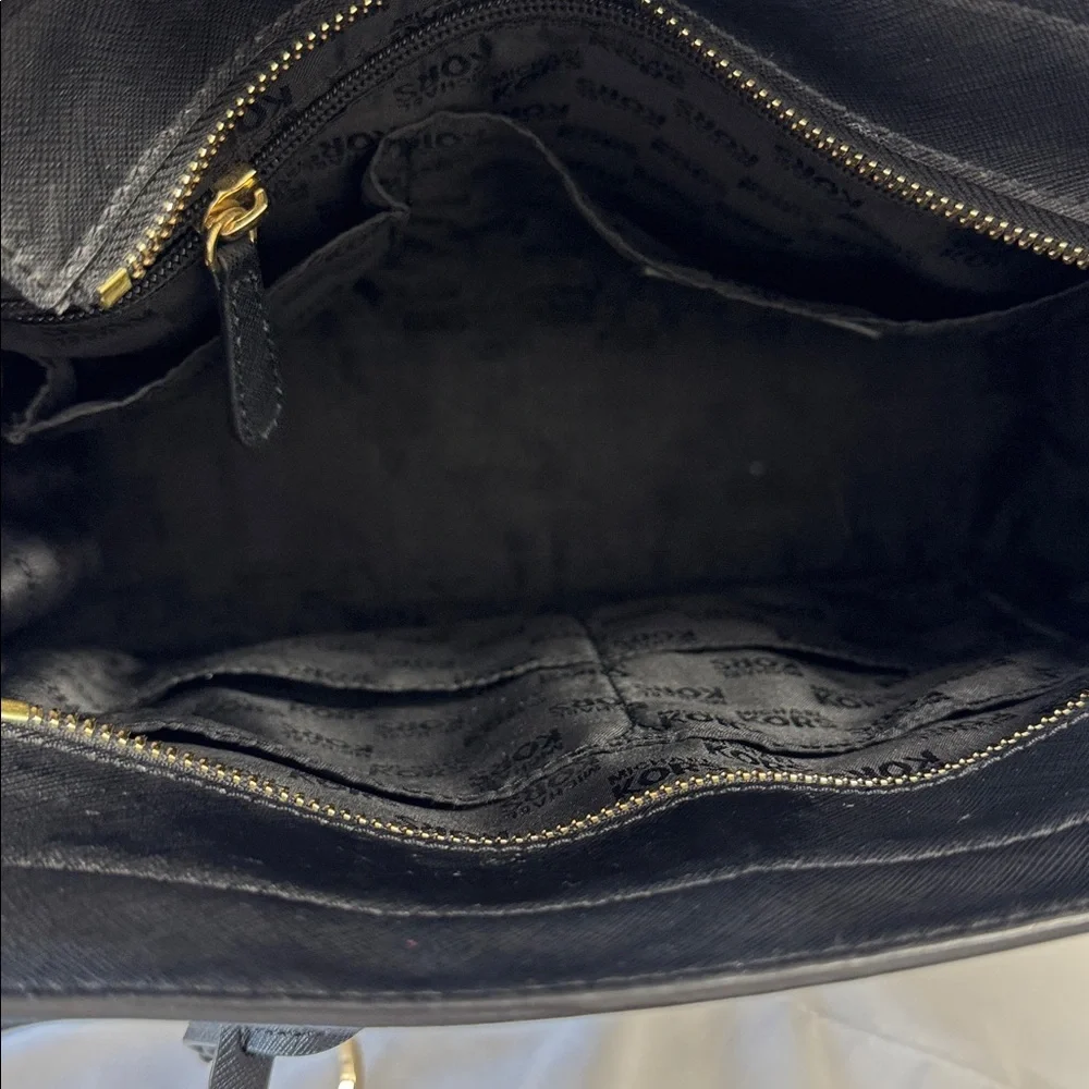 Michael Kors Dillon large saffiano leather satchel/tote bag In Black - Picture 8 of 9